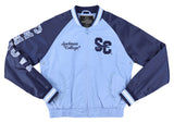 Big Boy Headgear Spelman Jaguars S6 Womens Satin Sequin Jacket [Sky Blue]