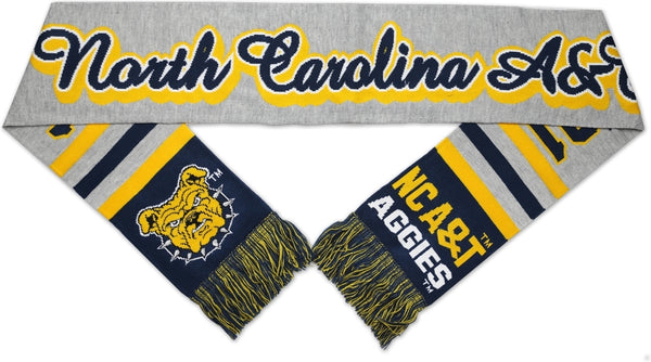 Big Boy North Carolina A&T Aggies S5 Knit Scarf [Navy Blue]