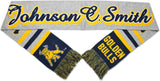 Big Boy Johnson C. Smith Golden Bulls S5 Knit Scarf [Navy Blue]