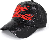 Big Boy Clark Atlanta Panthers S141 Ladies Sequins Cap [Black]