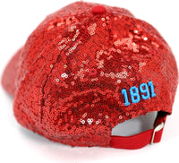 Big Boy Delaware State Hornets S141 Ladies Sequins Cap [Red]