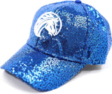 Big Boy Fayetteville State Broncos S141 Ladies Sequins Cap [Royal Blue]