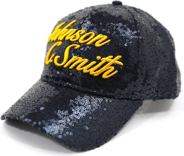 Big Boy Johnson C. Smith Golden Bulls S141 Ladies Sequins Cap [Navy Blue]