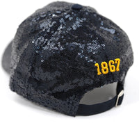 Big Boy Johnson C. Smith Golden Bulls S141 Ladies Sequins Cap [Navy Blue]