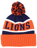 Big Boy Headgear Langston Lions S256 Unisex Adult Beanie With Ball [Orange]