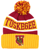 Big Boy Headgear Tuskegee Golden Tigers S256 Unisex Adult Beanie With Ball [Gold]