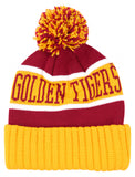 Big Boy Headgear Tuskegee Golden Tigers S256 Unisex Adult Beanie With Ball [Gold]