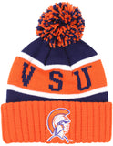 Big Boy Headgear Virginia State Trojans S256 Unisex Adult Beanie With Ball [Orange]