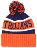 Big Boy Headgear Virginia State Trojans S256 Unisex Adult Beanie With Ball [Orange]