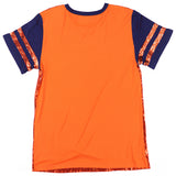 Big Boy Headgear Virginia State Trojans S8 Womens Sequin Tee [Orange]