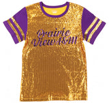Big Boy Headgear Prairie View A&M Panthers S8 Womens Sequin Tee [Gold]