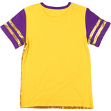 Big Boy Headgear Prairie View A&M Panthers S8 Womens Sequin Tee [Gold]