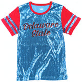 Big Boy Headgear Delaware State Hornets S8 Womens Sequin Tee [Sky Blue]