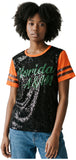 Big Boy Headgear Florida A&M Rattlers S8 Womens Sequin Tee [Black]