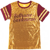 Big Boy Headgear Bethune-Cookman Wildcats S8 Womens Sequin Tee [Gold]
