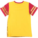 Big Boy Headgear Tuskegee Golden Tigers S8 Womens Sequin Tee [Gold]