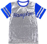 Big Boy Headgear Hampton Pirates S8 Womens Sequin Tee [White]