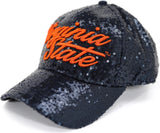 Big Boy Virginia State Trojans S141 Ladies Sequins Cap [Navy Blue]