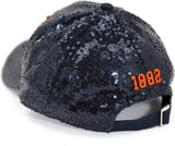 Big Boy Virginia State Trojans S141 Ladies Sequins Cap [Navy Blue]