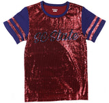 Big Boy Headgear South Carolina State Bulldogs S8 Womens Sequin Tee [Maroon]