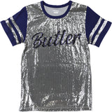 Big Boy Headgear Butler Bulldogs S8 Womens Sequin Tee [Grey]