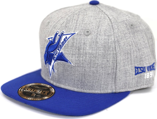 Big Boy Elizabeth City State Vikings S142 Mens Snapback Cap [Grey]