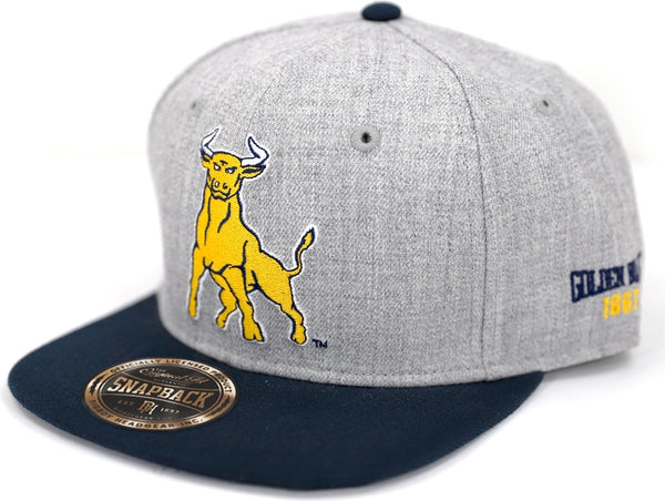 Big Boy Johnson C. Smith Golden Bulls S142 Mens Snapback Cap [Grey]