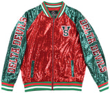 Big Boy Headgear Mississippi Valley State Delta Devils S6 Womens Sequin Jacket [Red]
