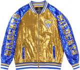 Big Boy Headgear Fort Valley State Wildcats S6 Womens Sequin Jacket [Gold]