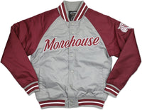 Big Boy Morehouse Maroon Tigers S4 Light Weight Mens Baseball Jacket [Grey]
