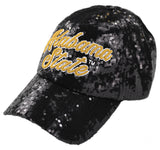 Big Boy Headgear Alabama State Hornets S146 Womens Sequin Cap [Black]