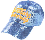 Big Boy Headgear Southern Jaguars S146 Womens Sequin Cap [Sky Blue]