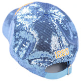 Big Boy Headgear Southern Jaguars S146 Womens Sequin Cap [Sky Blue]