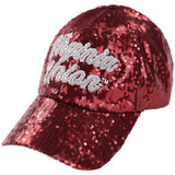 Big Boy Headgear Virginia Union Panthers S146 Womens Sequin Cap [Maroon]