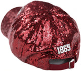 Big Boy Headgear Virginia Union Panthers S146 Womens Sequin Cap [Maroon]