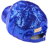 Big Boy Headgear Fort Valley State Wildcats S146 Womens Sequin Cap [Royal Blue]