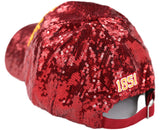 Big Boy Headgear District Of Columbia Firebirds S146 Womens Sequin Cap [Crimson]