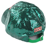 Big Boy Headgear Mississippi Valley State Delta Devils S146 Womens Sequin Cap [Green]
