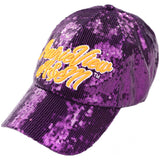 Big Boy Headgear Prairie View A&M Panthers S146 Womens Sequin Cap [Purple]