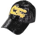 Big Boy Headgear Arkansas At Pine Bluff Golden Lions S146 Womens Sequin Cap [Black]