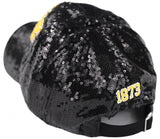 Big Boy Headgear Arkansas At Pine Bluff Golden Lions S146 Womens Sequin Cap [Black]