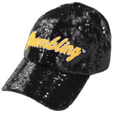Big Boy Headgear Grambling State Tigers S146 Womens Sequin Cap [Black]