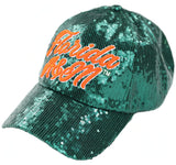 Big Boy Headgear Florida A&M Rattlers S146 Womens Sequin Cap [Green]