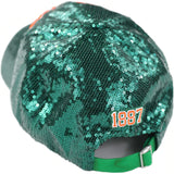 Big Boy Headgear Florida A&M Rattlers S146 Womens Sequin Cap [Green]