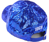 Big Boy Headgear Dillard Bleu Devils S146 Womens Sequin Cap [Royal Blue]