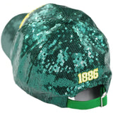 Big Boy Headgear Kentucky State Thorobreds S146 Womens Sequin Cap [Green]