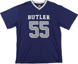 Big Boy Headgear Butler Bulldogs S1 Womens Loose Fit V-Neck Short Sleeve Tee [Navy Blue]