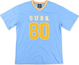Big Boy Headgear Southern Jaguars S1 Womens Loose Fit V-Neck Short Sleeve Tee [Sky Blue]