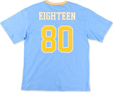 Big Boy Headgear Southern Jaguars S1 Womens Loose Fit V-Neck Short Sleeve Tee [Sky Blue]