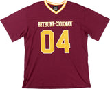 Big Boy Headgear Bethune-Cookman Wildcats S1 Womens Loose Fit V-Neck Short Sleeve Tee [Crimson]
